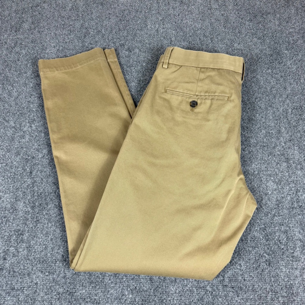 Banana Republic Tapered Fit Chino Pants Mens 31x32 Khaki Tan Stretch Cotton